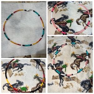 Custom made beaded chokers